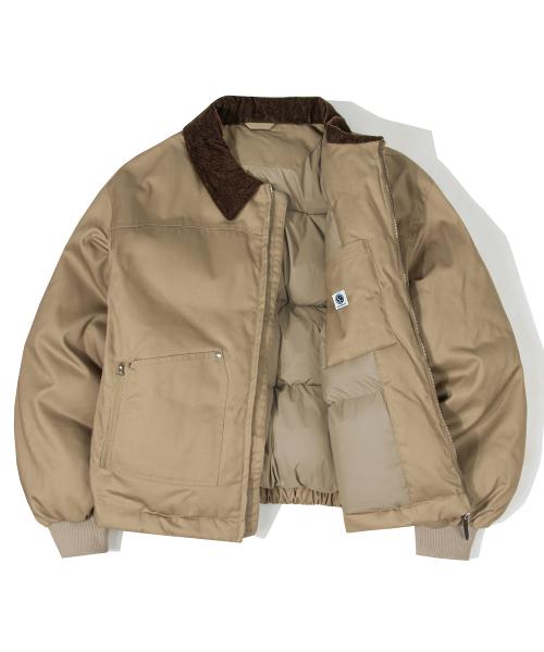 코튼 트윌 카펜터 포켓 워크 패딩 [BEIGE]_SEJP012BEIGE