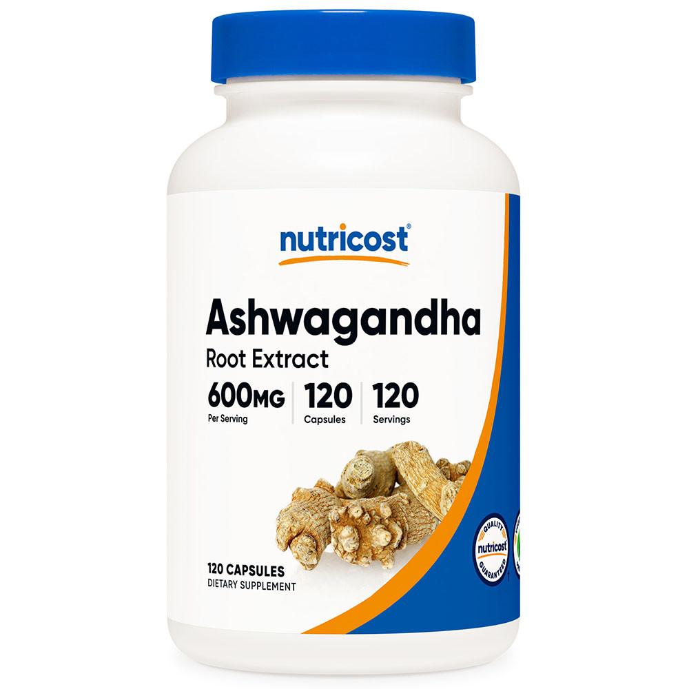 뉴트리코스트 아슈와간다 아쉬와간다 뿌리추출물 600mg 120캡슐 4개월분 [원산지:미국]