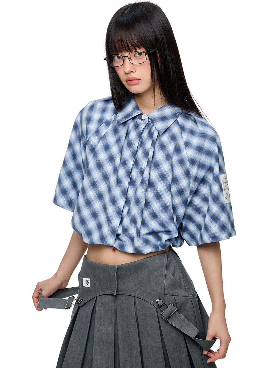 JIKOO Dark Door Plaid Shirt