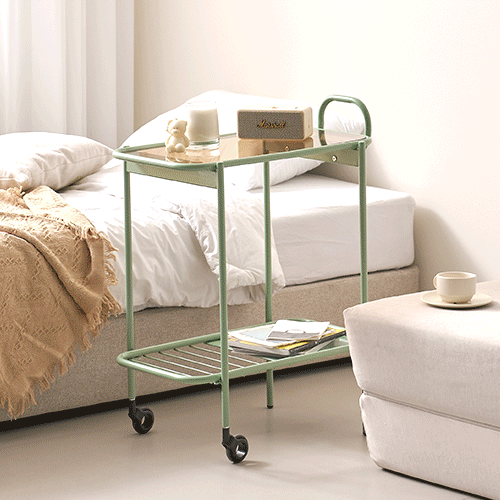 헤이드 이동식 카트 사이드 선반 테이블
