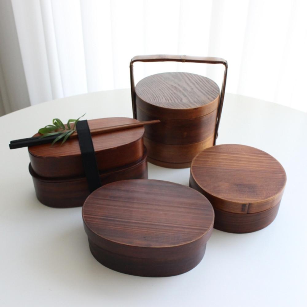 정갈한 우드 도시락 모음