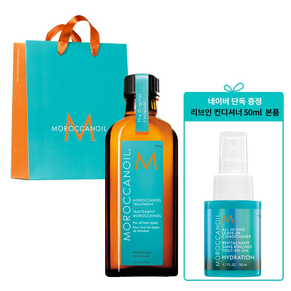 모로칸오일 트리트먼트 100ml (+올 인 원 리브인 컨디셔너 50ml 본품 +쇼핑백+펌프)