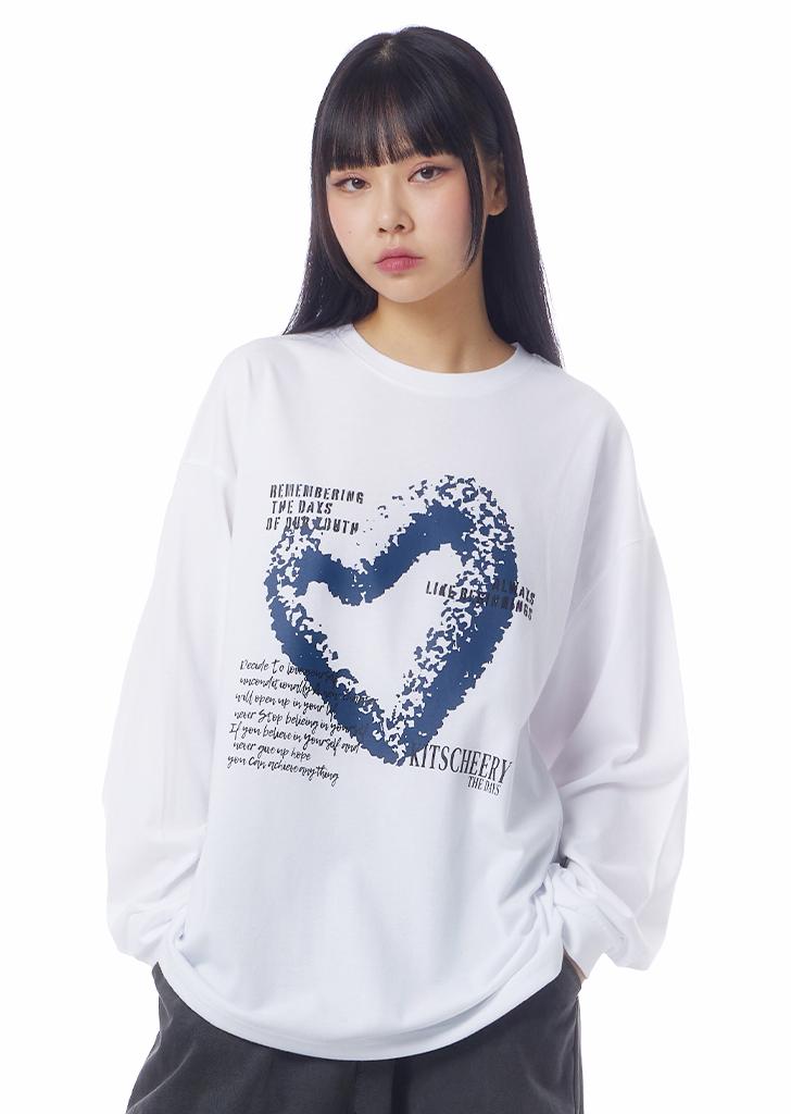 Leaf Heart Long Sleeve (White)