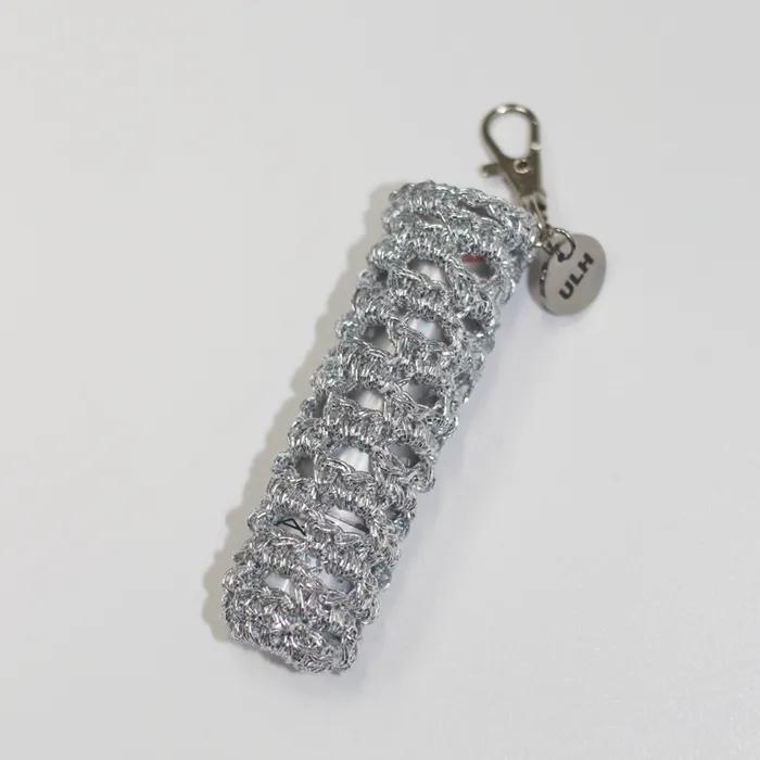 립밤 케이스 키링 홀더 Lip Balm Case Key Ring Holder - Silver