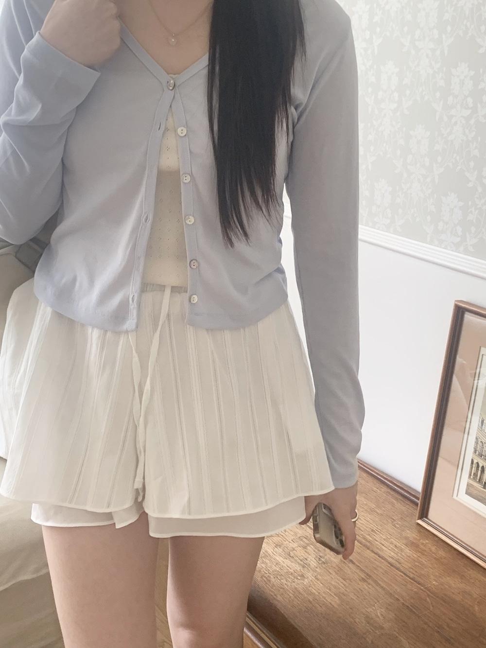 뮤트크레메 [밴딩스커트팬츠] 피크닉 skirt pants