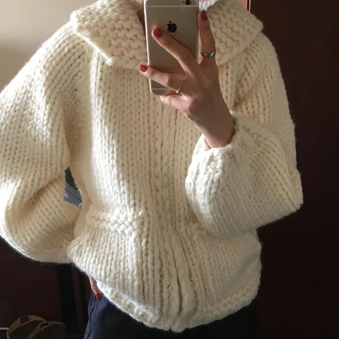 Wool Handmade Sweater - Ivory