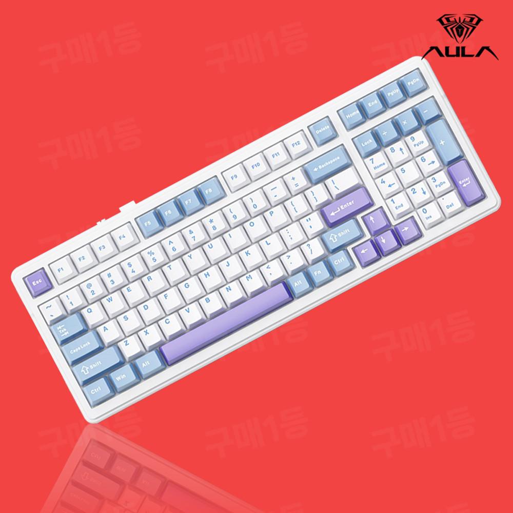 AULA F99 아우라 독거미 기계식 게이밍 키보드 타란튤라 핫스왑 99키 수확자축