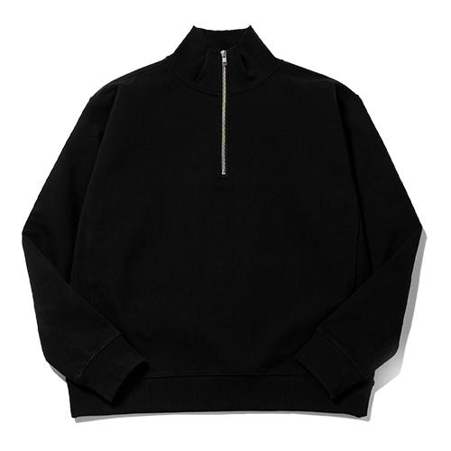 23S/S 하이넥 하프 집업 스웨트셔츠 (블랙)
