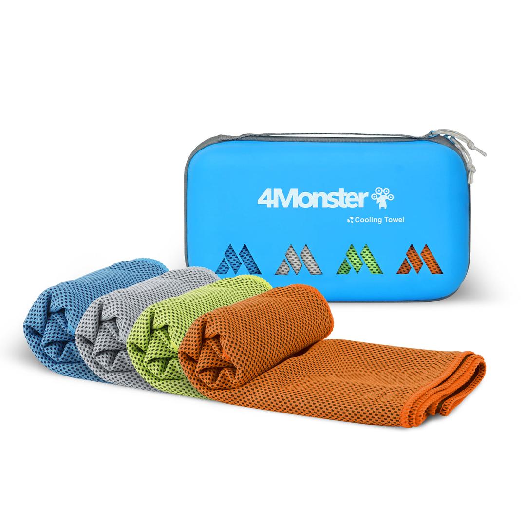 쿨링타월 스포츠타올 습식 운동 등산 여행 극세사 EVA케이스 쿨타올 4IN1세트