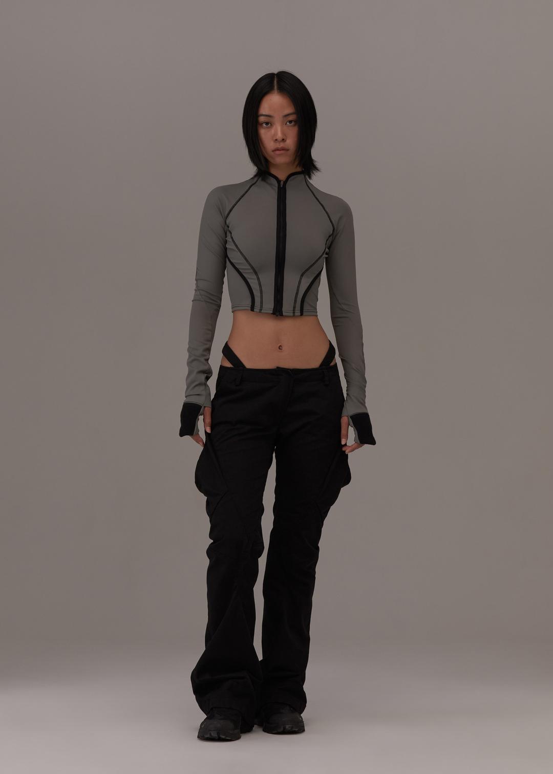 Low-Rise Pocket Pants