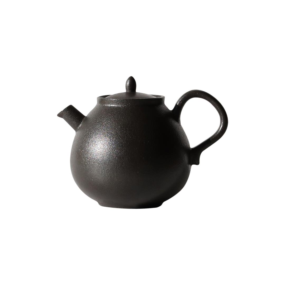 [브라운즈] 흑유 물방울 도자기 다관