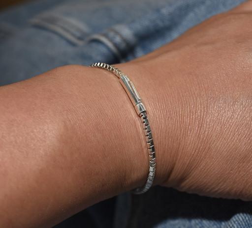 [무료배송] ♥925실버 2.5미리 박스체인 팔찌