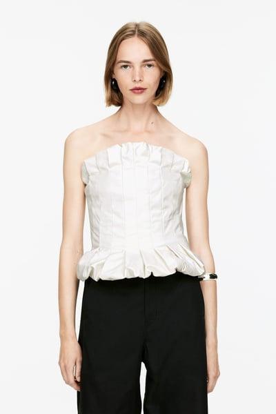 Pleated Bustier
