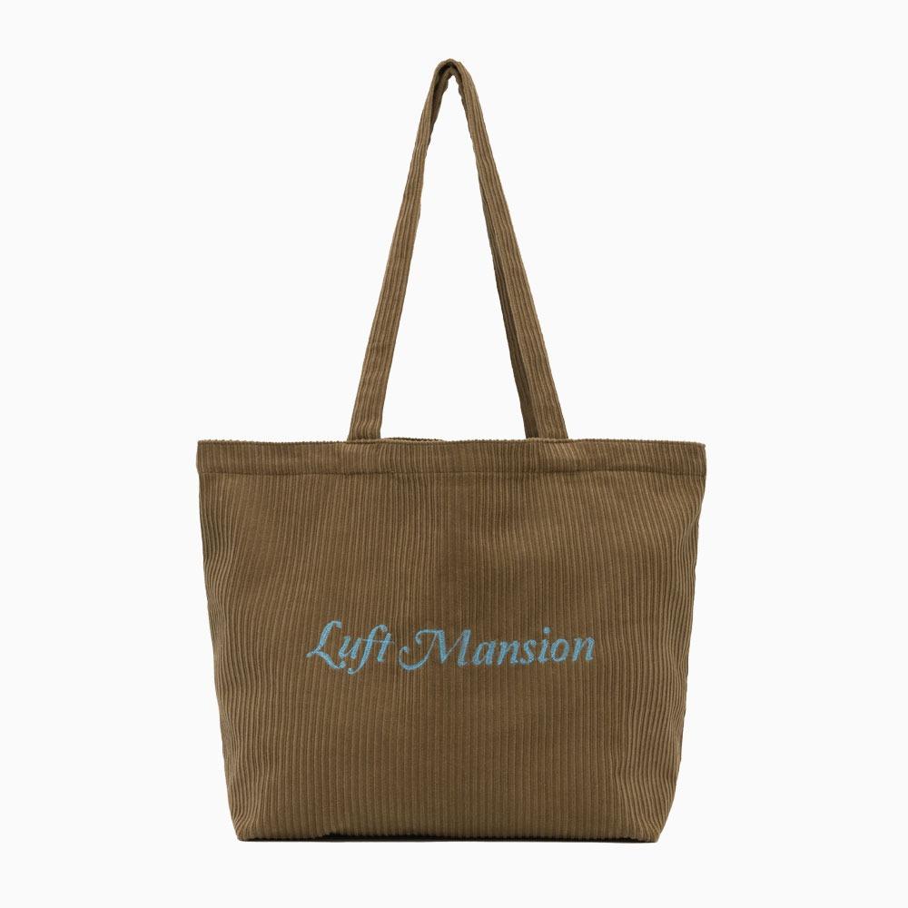 Luft Mansion Corduroy Bag - BROWN/SKYBLUE