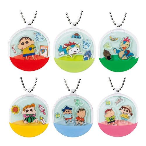 반다이 짱구는 못말려 극장판 우리들의 공룡일기 샤카샤카 클립 키홀더 가챠 캡슐