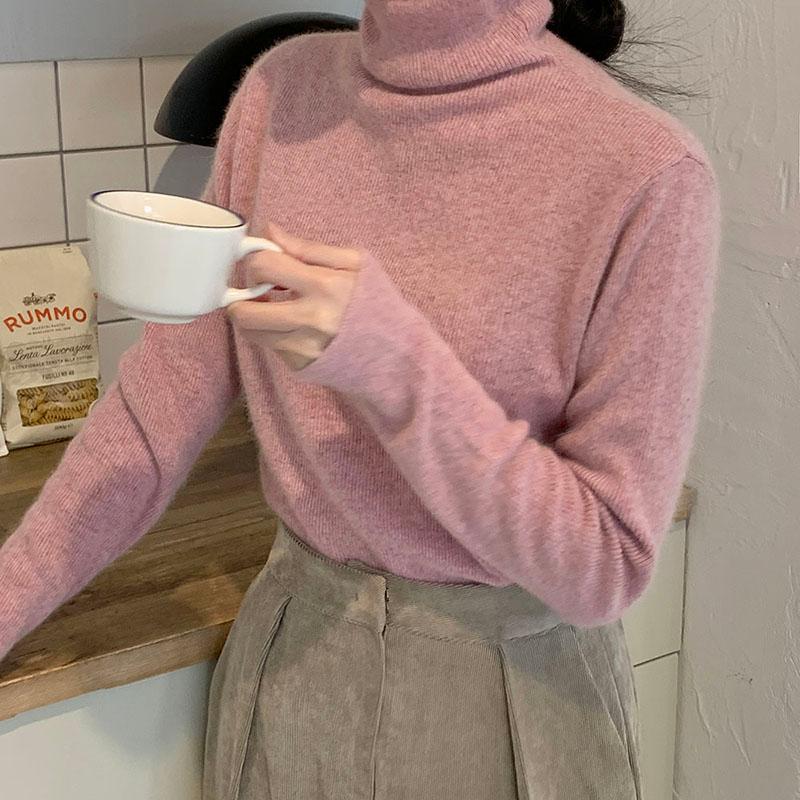 프리미엄 라쿤 목폴라