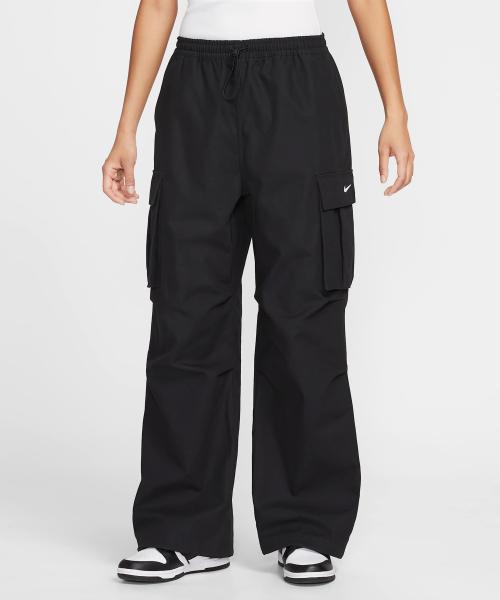 스포츠웨어 미드라이즈 오버사이즈 우븐 카고 팬츠 W / HV1967-010