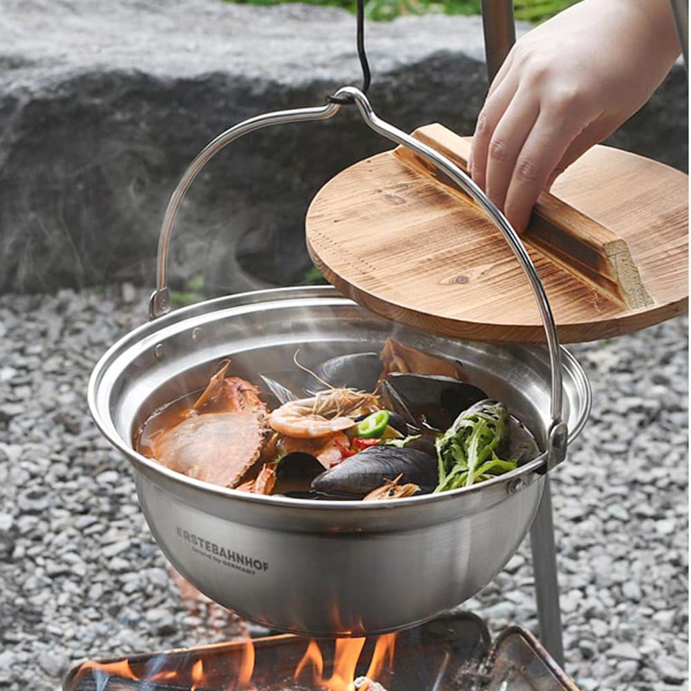 에스테반호프 캠핑 스텐 냄비 나베 전골 인덕션겸용