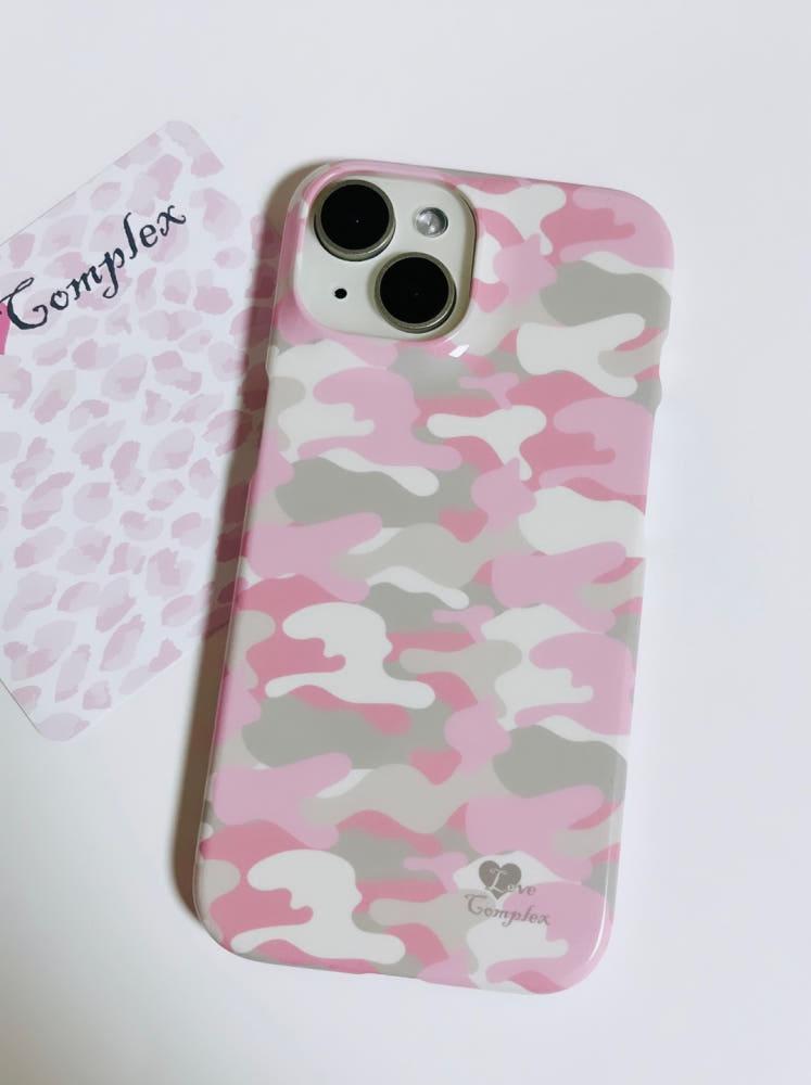 그레이 핑크 카모 슬림하드 폰케이스 아이폰5
