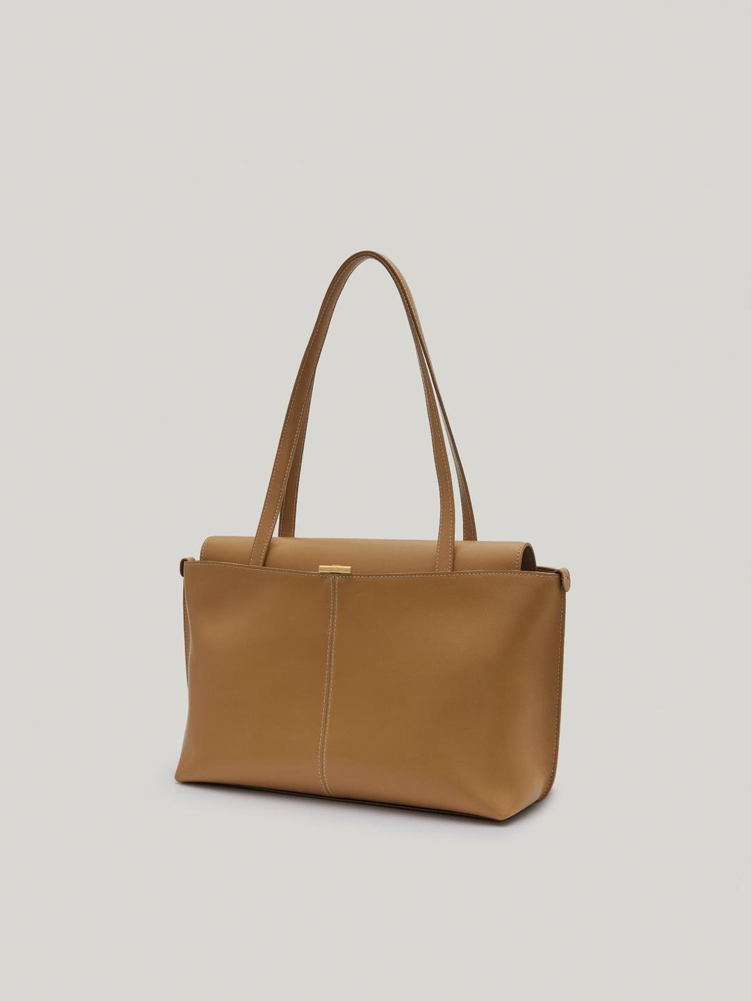 PANIER FLAP BAG (TAN BROWN)