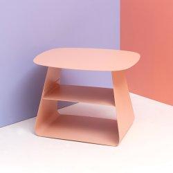 프리즘 메탈 사이드테이블 코랄