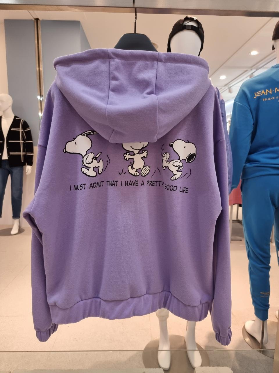 [클라이드앤]여성 스누피 후드집업 FMATS694F