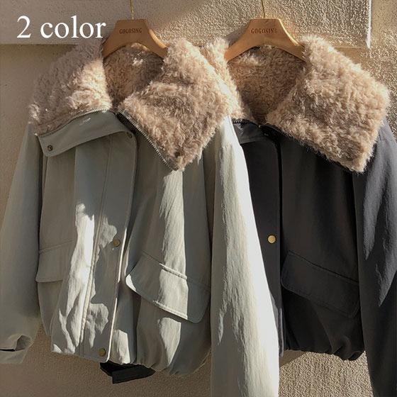 [오늘출발][뽀글이퍼🔥야상점퍼] 코지베어 퍼윈드점퍼 (겨울아우터,겨울점퍼,퍼자켓,숏점퍼,오버핏점버,뽀글이자켓,양털카라,하이넥점퍼,겨울한파)