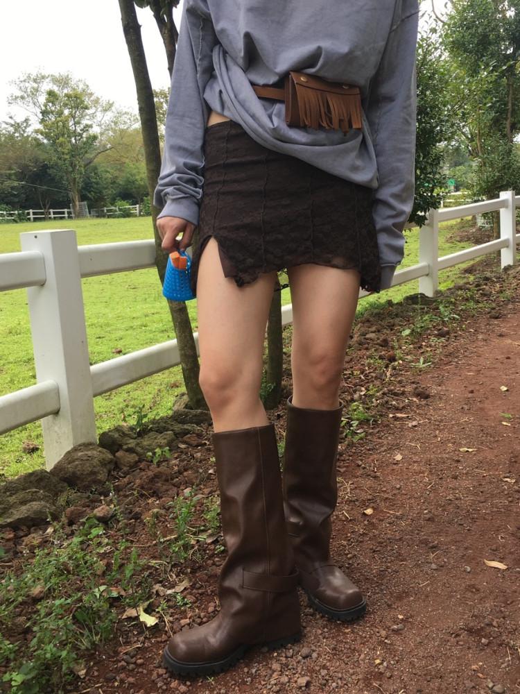 마이크로 레이스스커트 (3col)