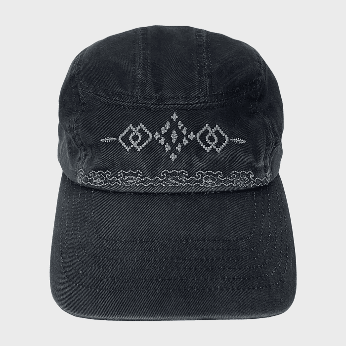 TCM ethnic 3 panel cap (black)