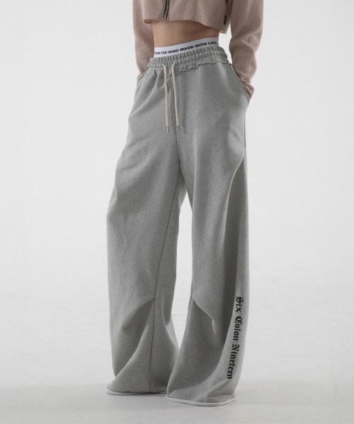 SIX COLON NINETEEN GEOMETRY PANTS - MELANGE