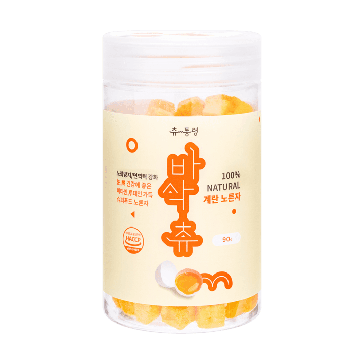 츄통령 바삭츄 동결건조 노른자 90g