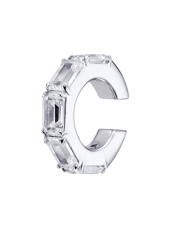 White Eternity Ear cuff