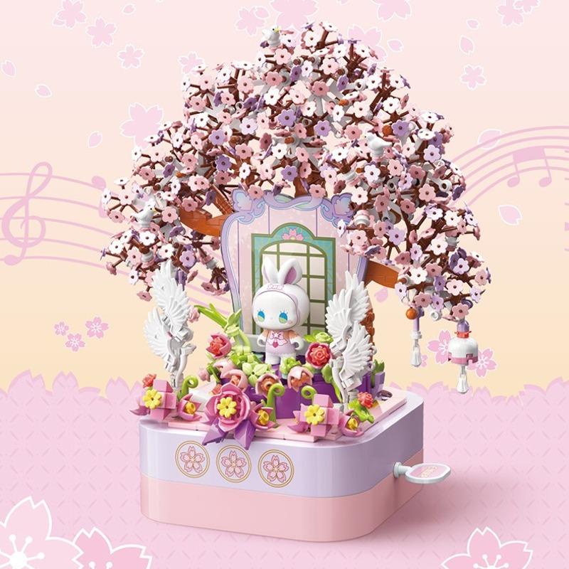 [엠마] 신비로운 숲의 벚꽃 뮤직박스 피규어 오르골