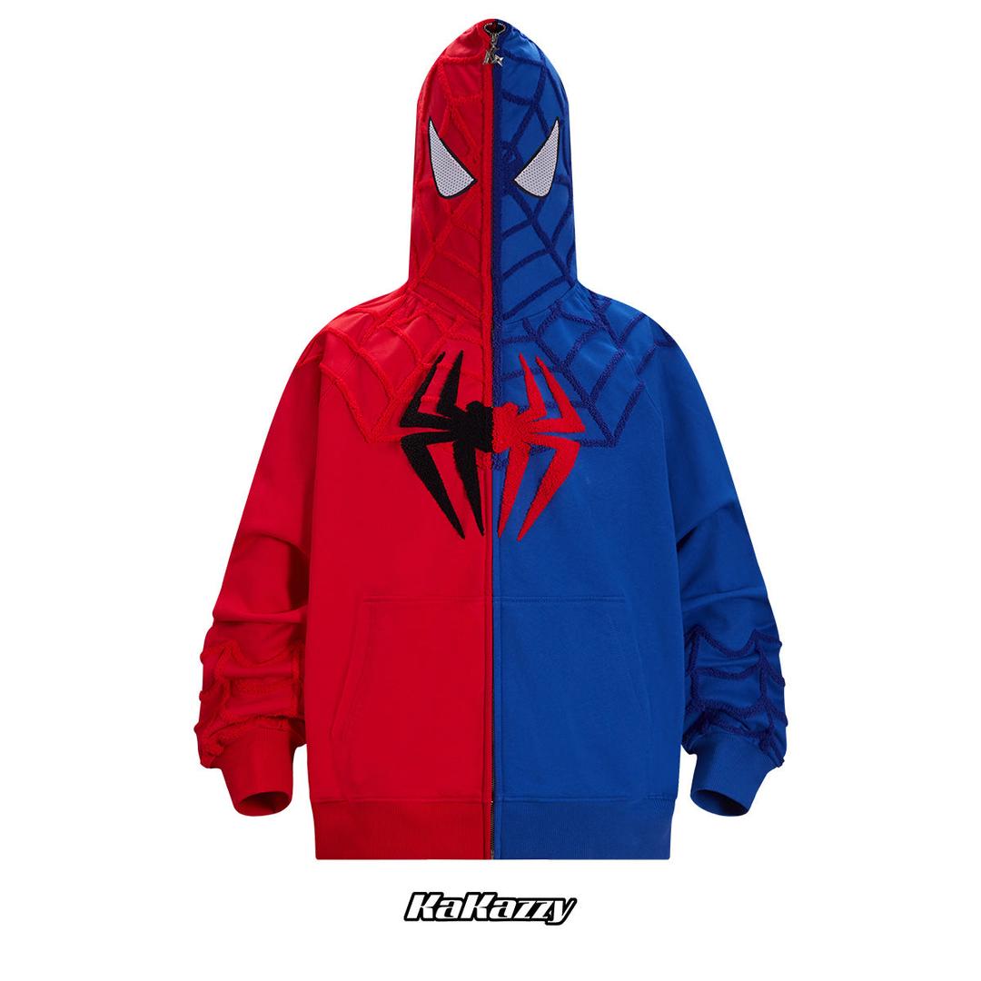 Kakazzy Full Zip Hoodie Red And Blue（Eyes Can See）