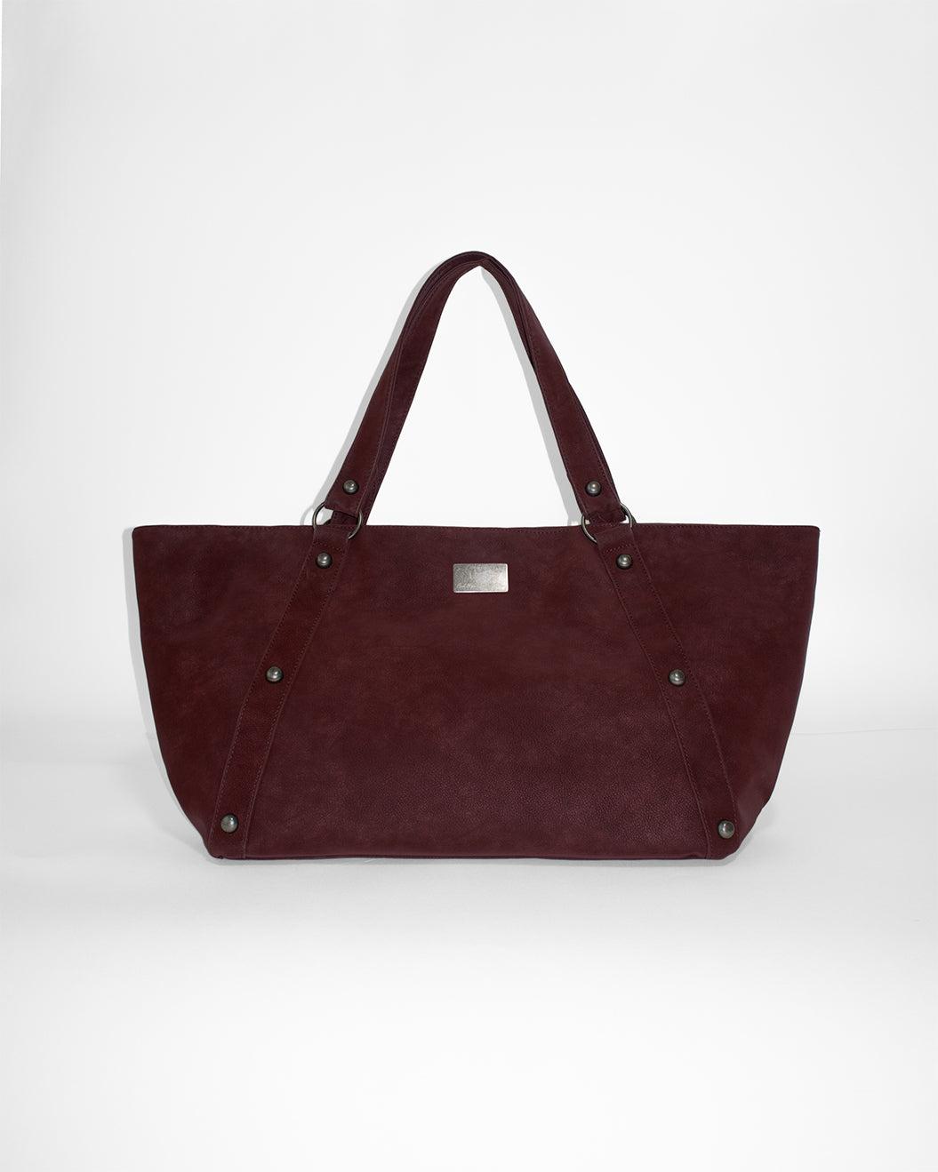 HARNESS MAXI TOTE port wine