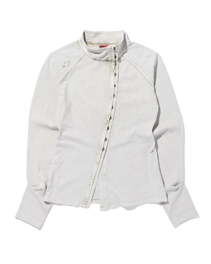 WASHED JERSEY SHIRT - LIGHT BEIGE