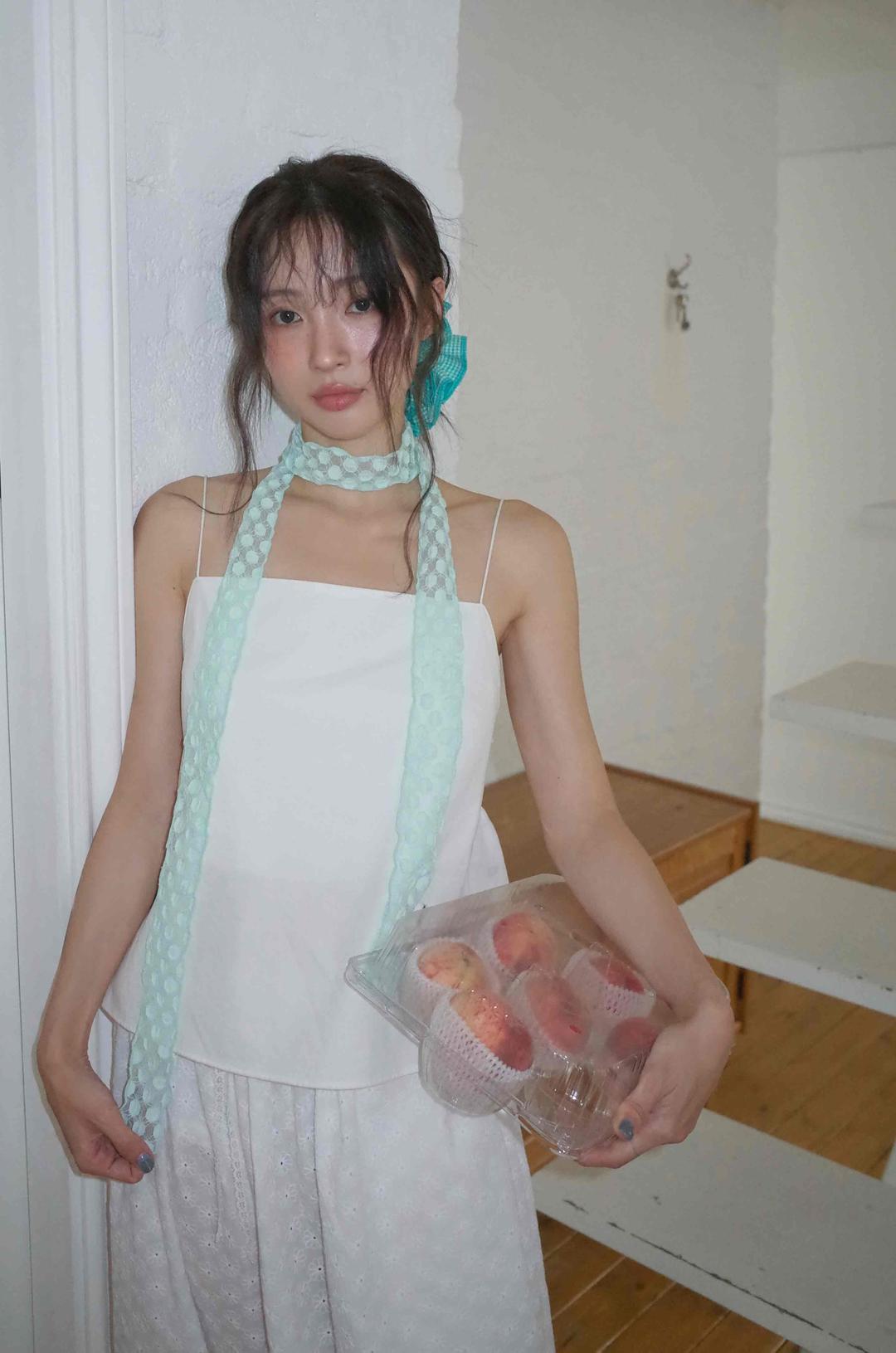 Mesh Dot Scarf (mint)