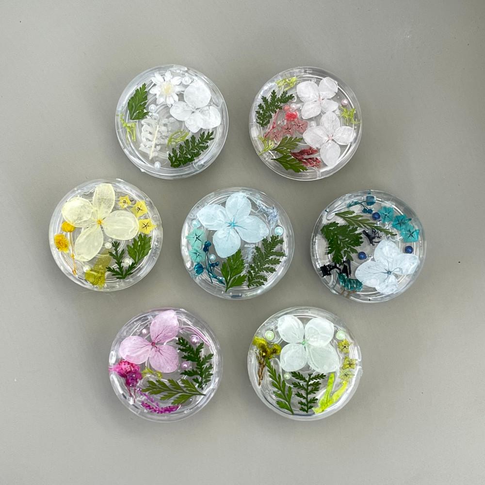 [Handmade] Flat Flower Resin Smart Grip  • 압화 레진 스마트 그립