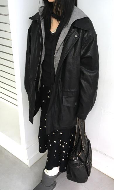 door quilted leather jk