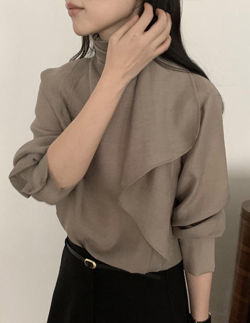 가내스라 [겨울하객룩💍] 글리밍 스카프 블라우스 (3color)