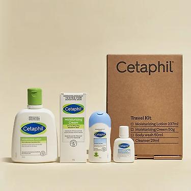 세타필 트래블키트 (로션 237ml+크림 50g+바디워시 50ml+클렌저 29ml)