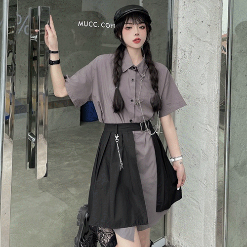 나비 체인 언발 코디세트