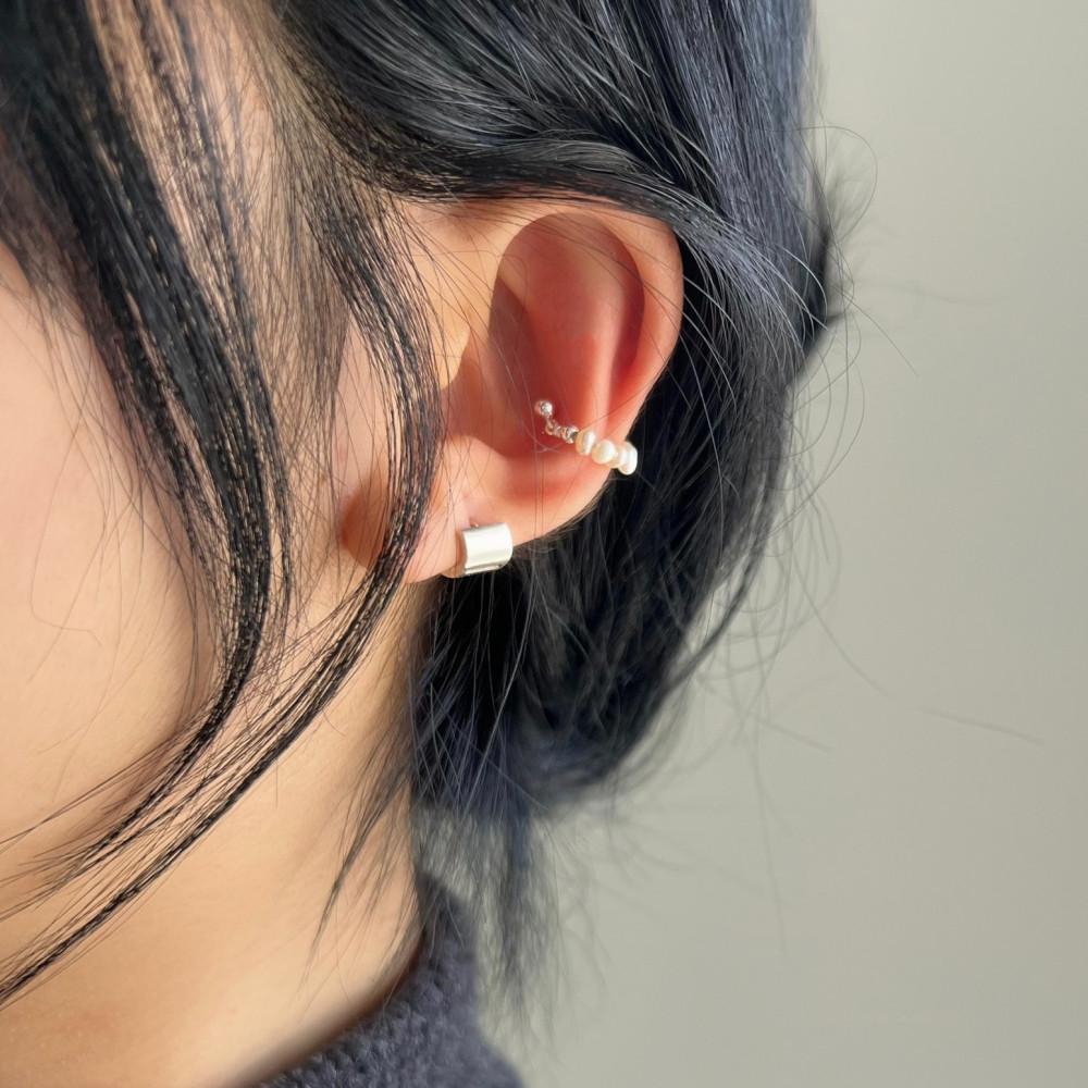 실버925 진주 이어커프st 귓바퀴 별존 세컨 링 귀걸이 낱개 디데이 DDAY