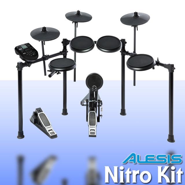 Alesis 알레시스 전자드럼 Nitro Kit (헤드폰+의자+스틱+매트 증정!)