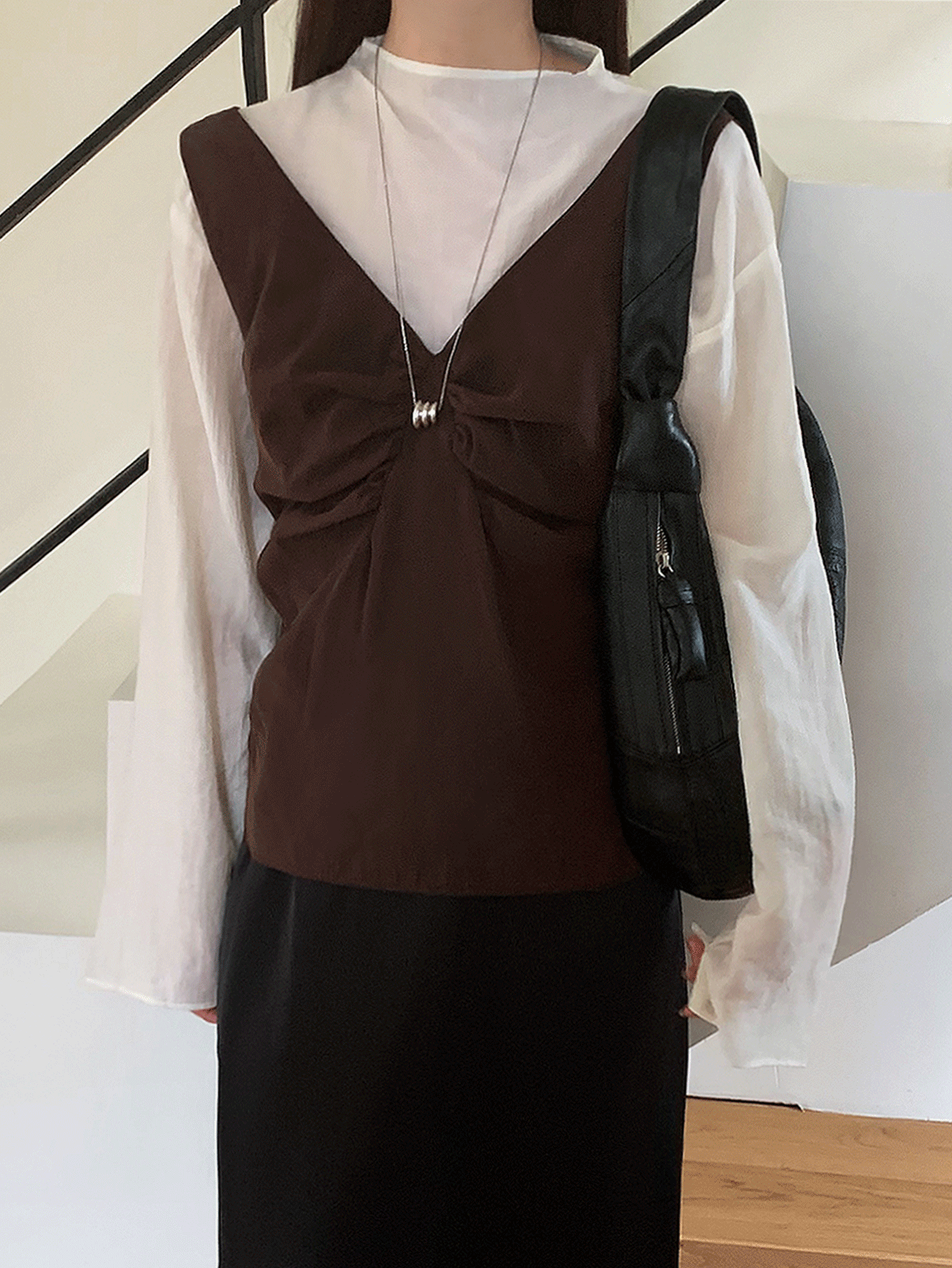 cheek knot top (3color)
