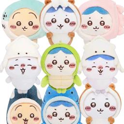 치이카와 인형 수족관 개복치 고래 상어 범고래 오징어 거북 마스코트 키링 하치와레 우사기 먼작귀 인형 가방고리 가방걸이 열쇠고리 10cm 농담곰