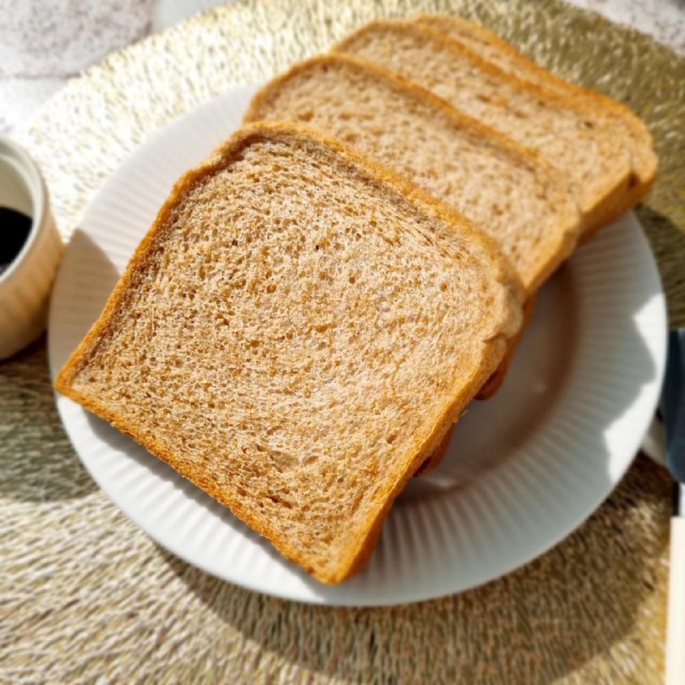 통밀빵 600g 유기농통밀 (흰밀X 설탕X) 식빵 비건 샌드위치 식사 호밀 [원산지:상세설명에 표시]