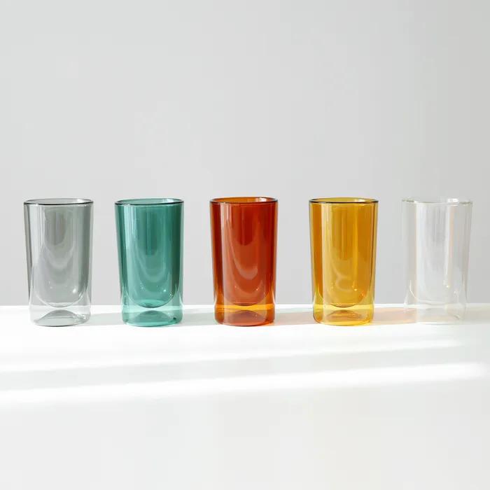 [2P세트] 글로우 더블 글라스 이중유리컵 430ml