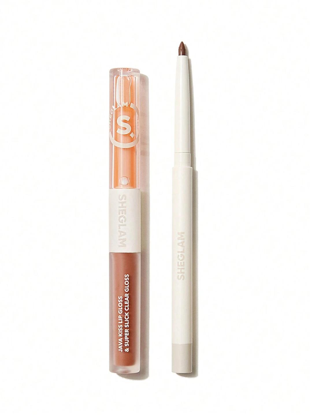 Soft 90's Glam Lip Liner And Lip Duo Set-Pouty Nude