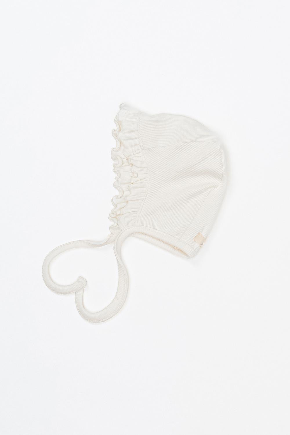 프릴 보넷 - 소프트화이트